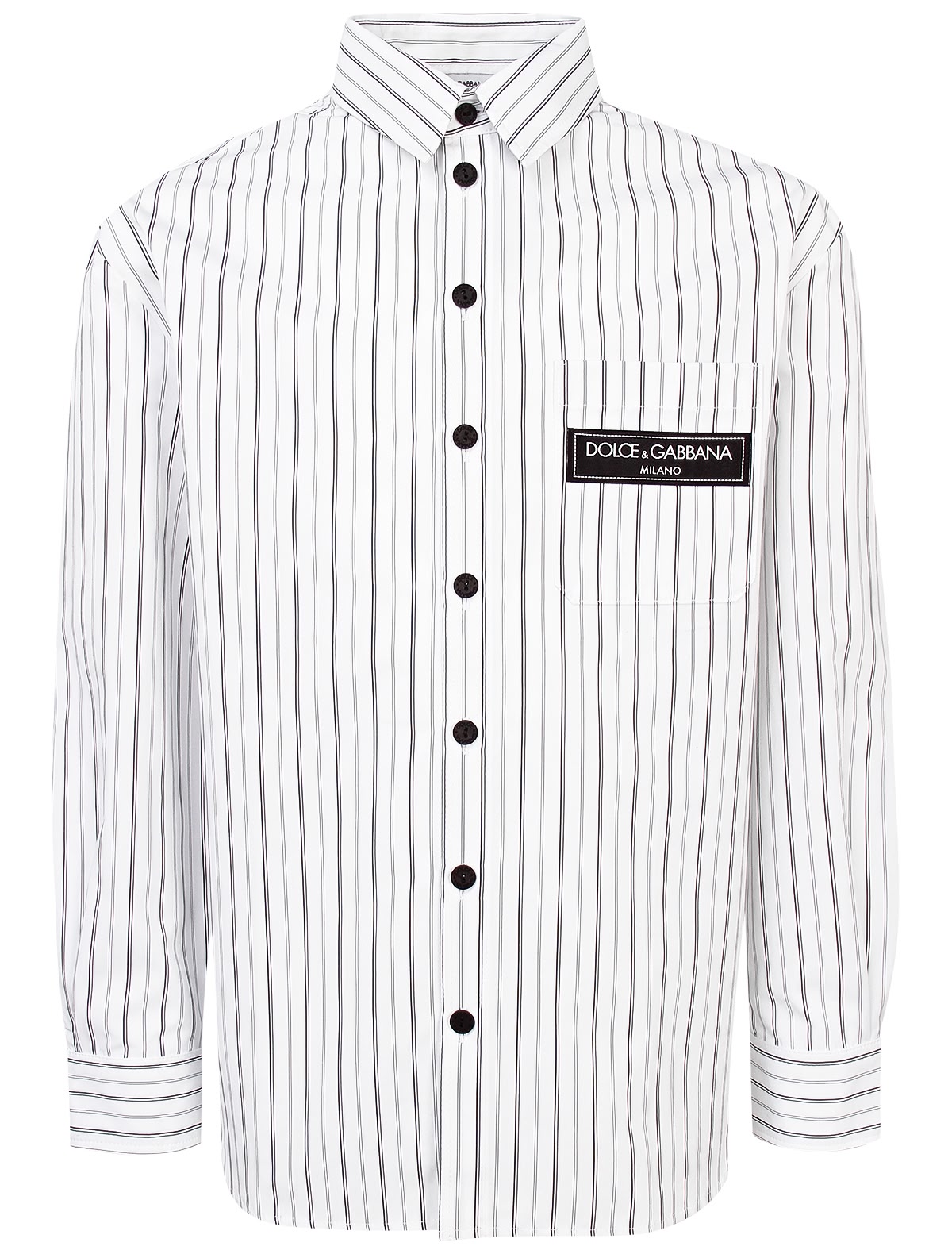 Хлопковая рубашка в полоску