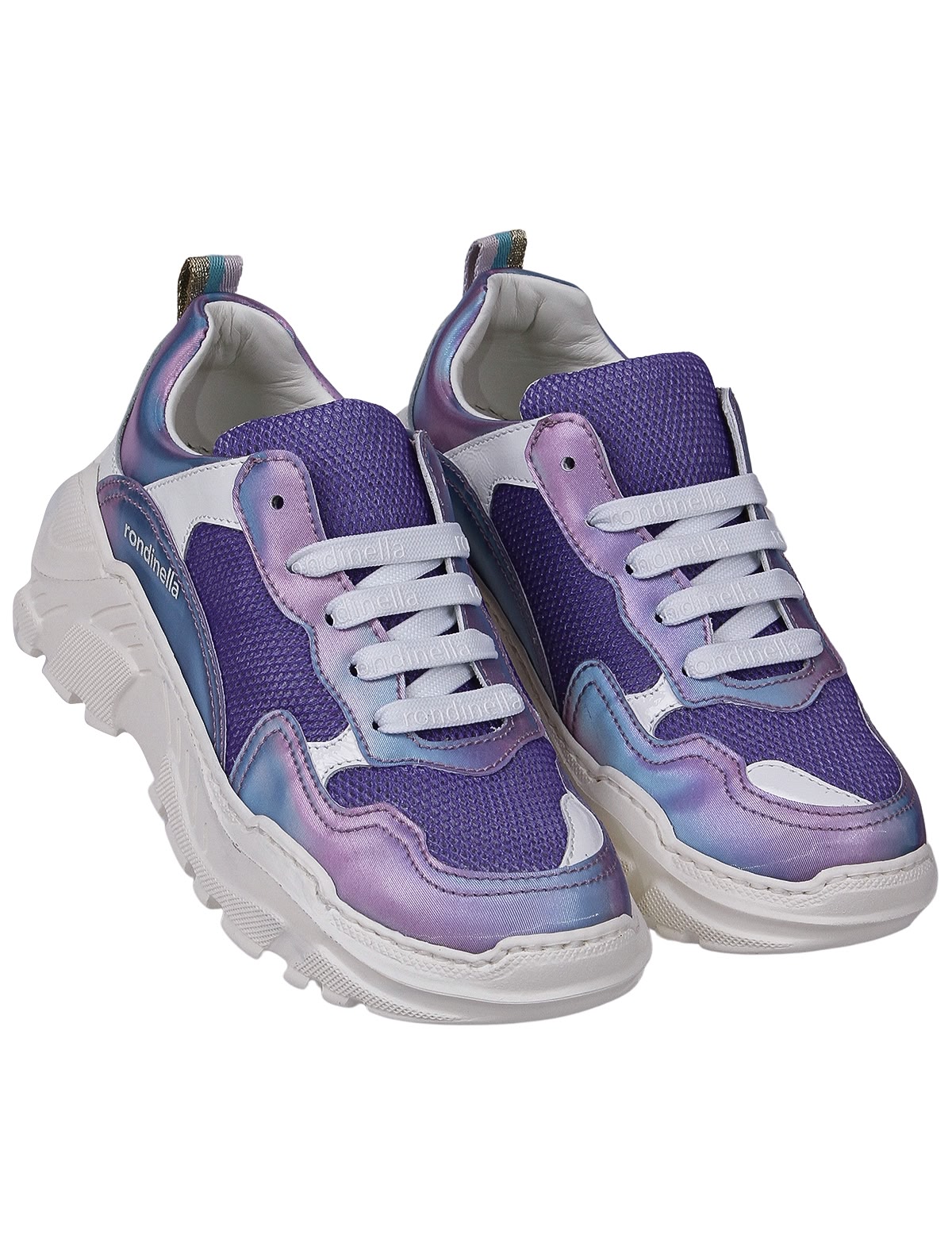 сиреневые Кроссовки из кожи