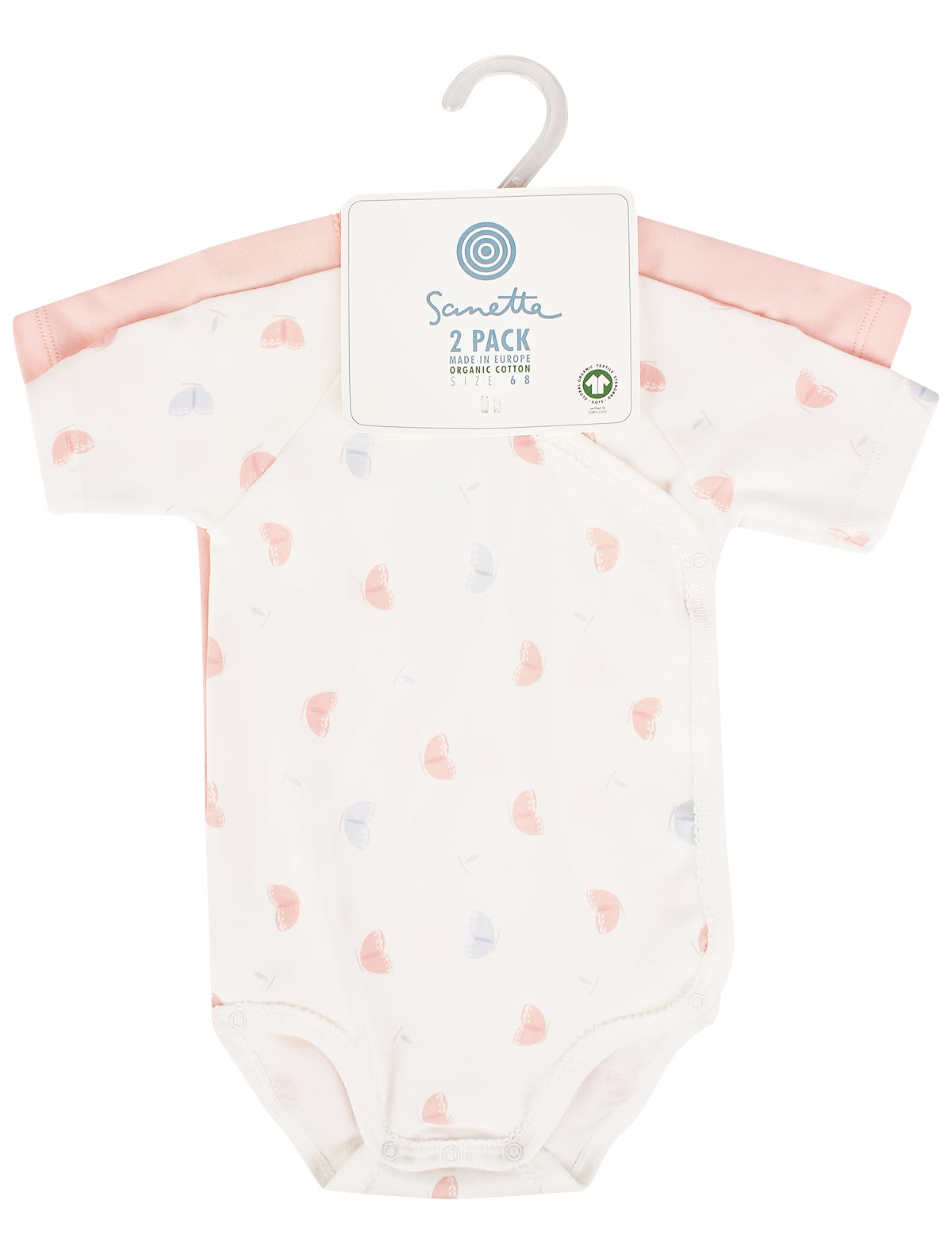 Боди с короткими рукавами, 2 шт