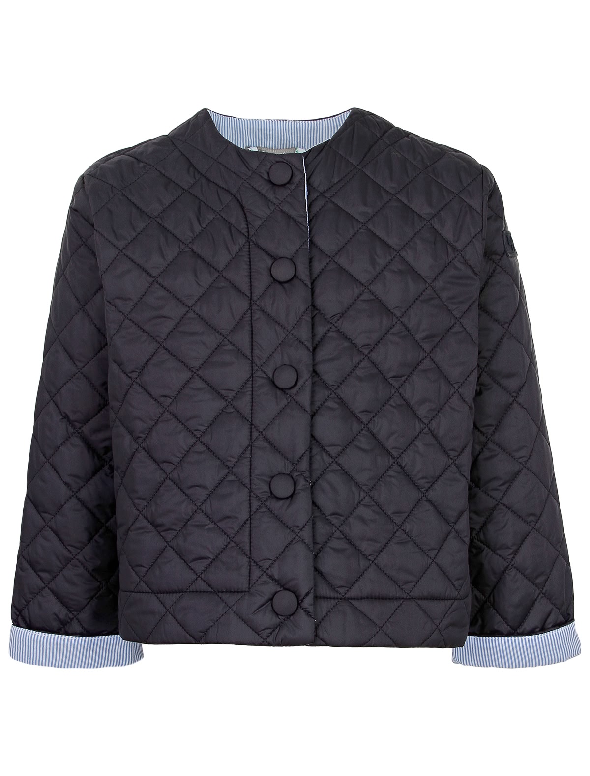 Тёмно-синяя стеганая куртка