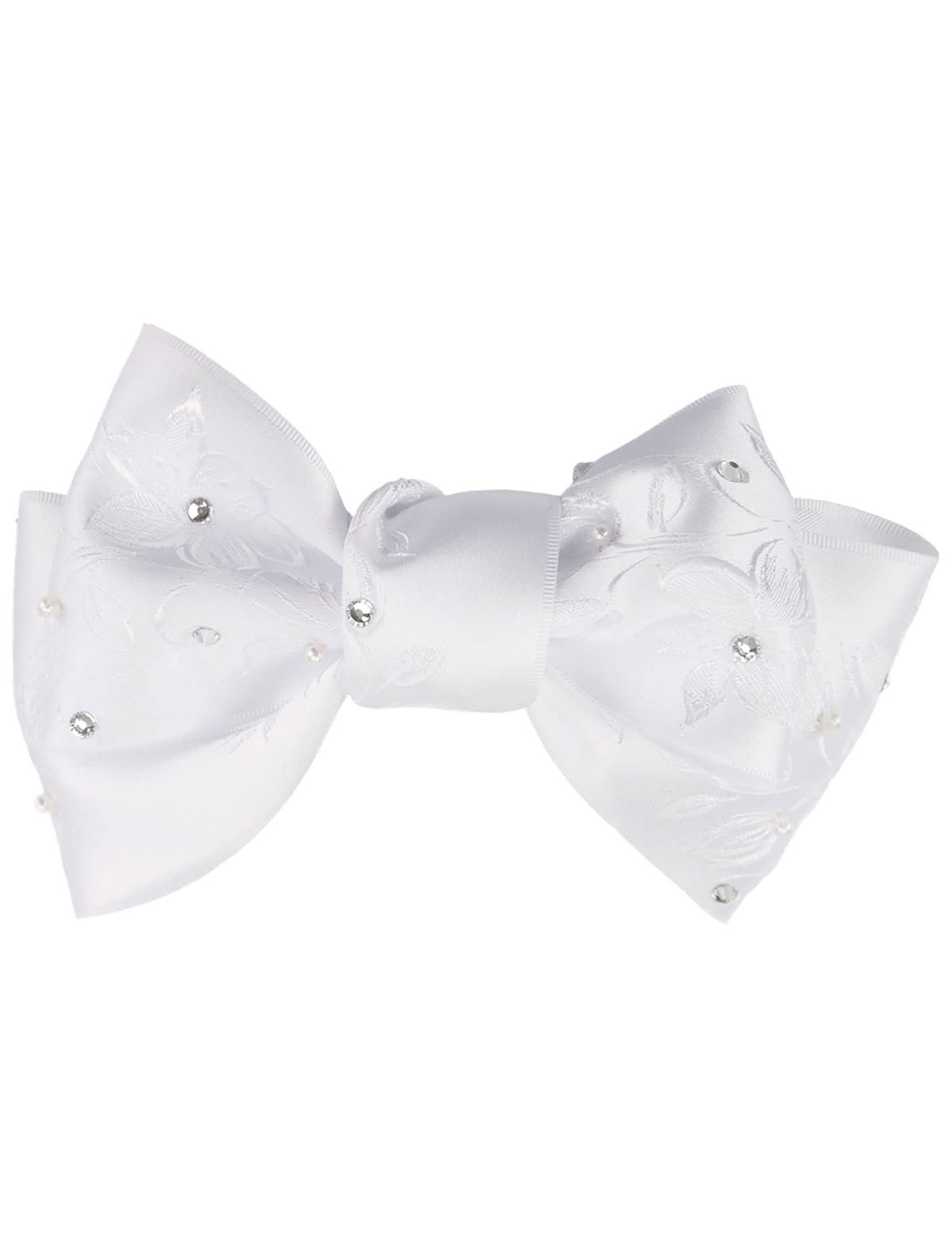 Заколка Белый бант
