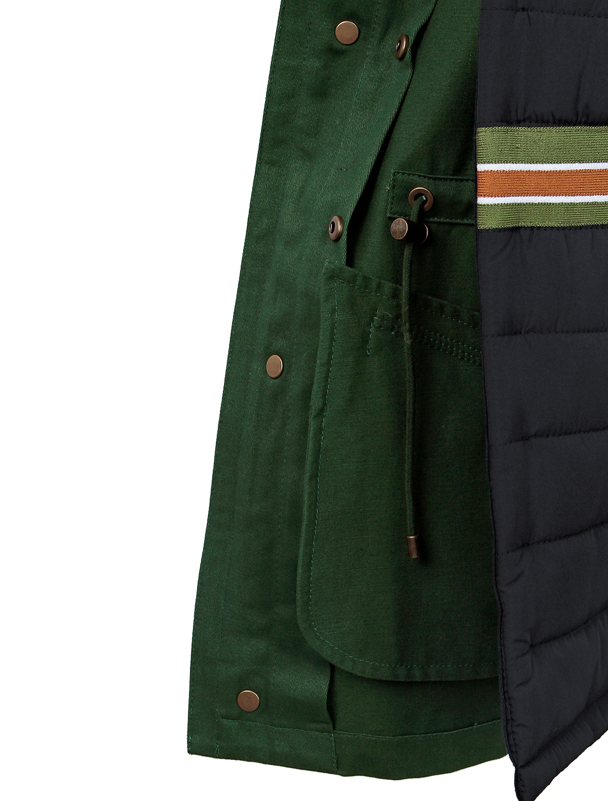 Куртка Yves Salomon 1874487, цвет зеленый, размер 4 1072209880676 - фото 3