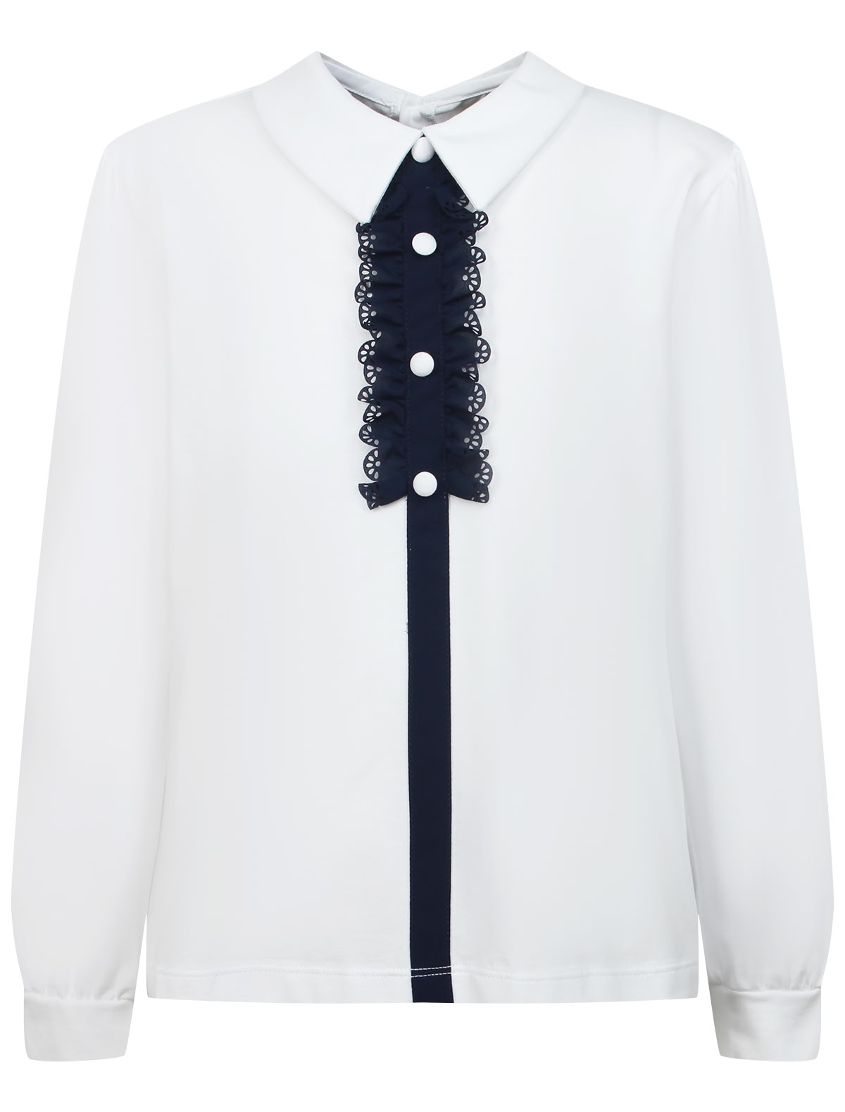 Блуза с ажурным декором