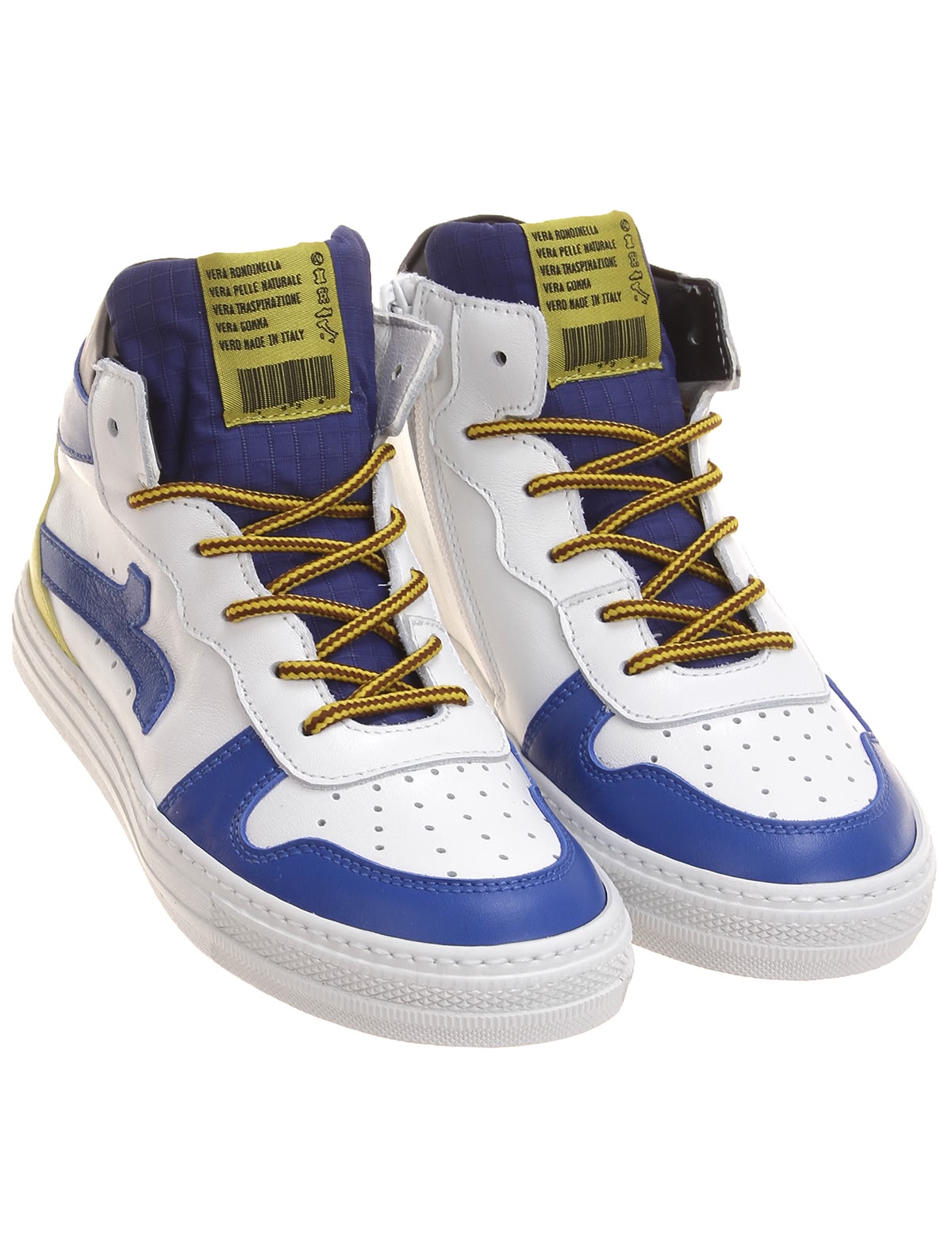 Высокие кеды из натуральной кожи