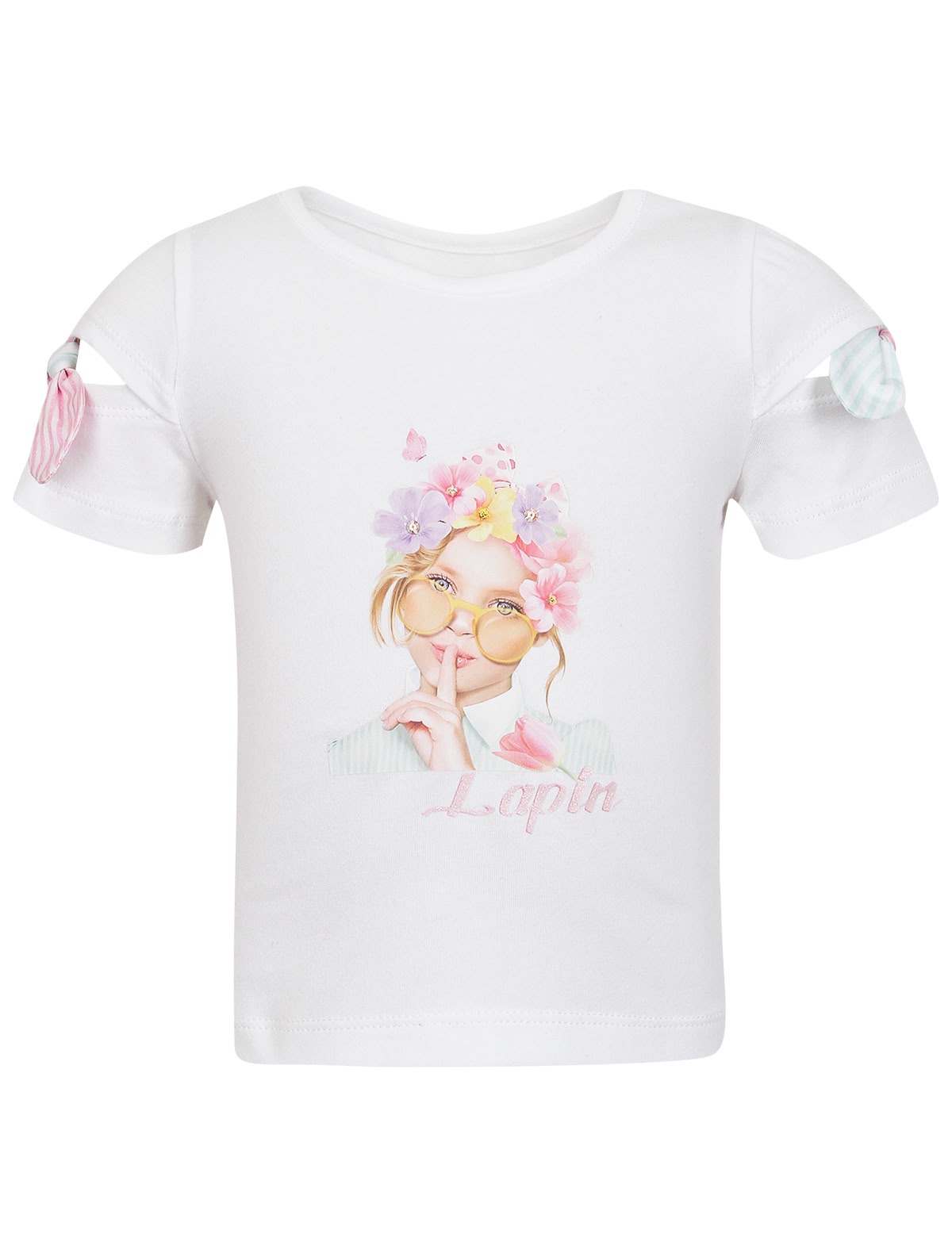 Белая футболка с принтом