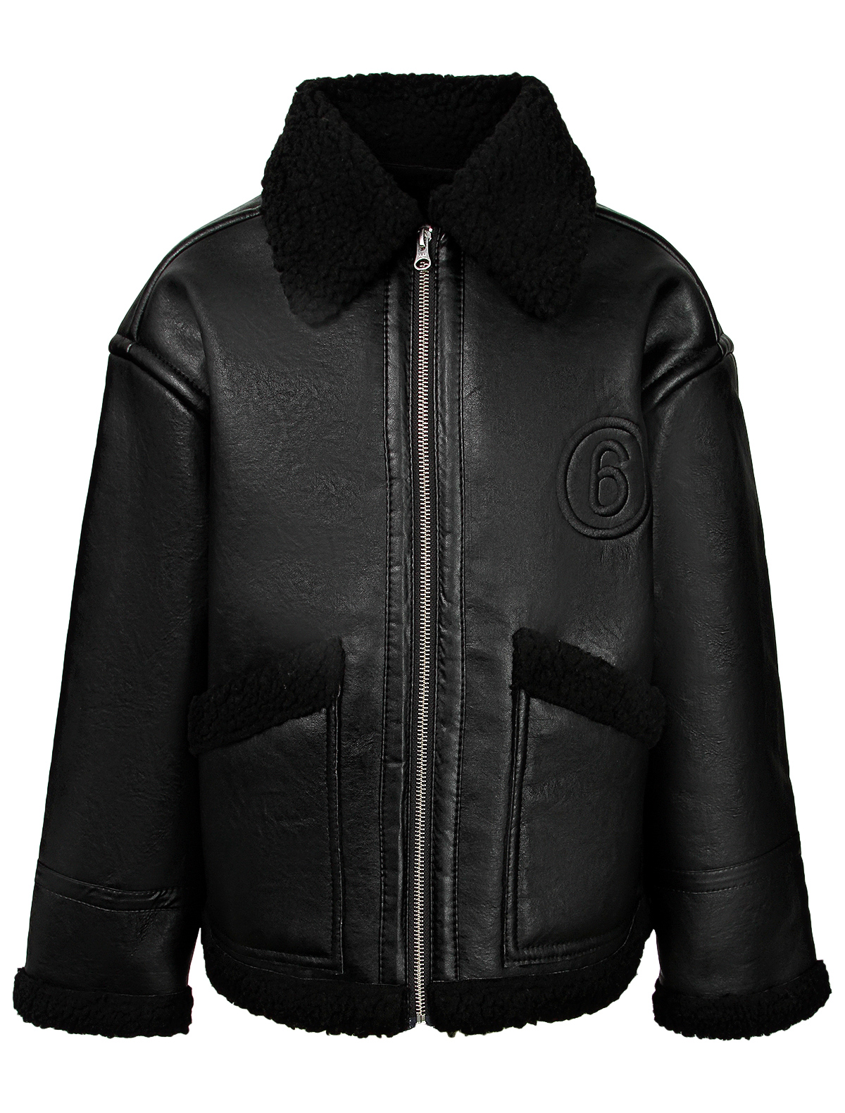 Куртка MM6 Maison Margiela 2460050, цвет черный, размер 9 1074509280019 - фото 1