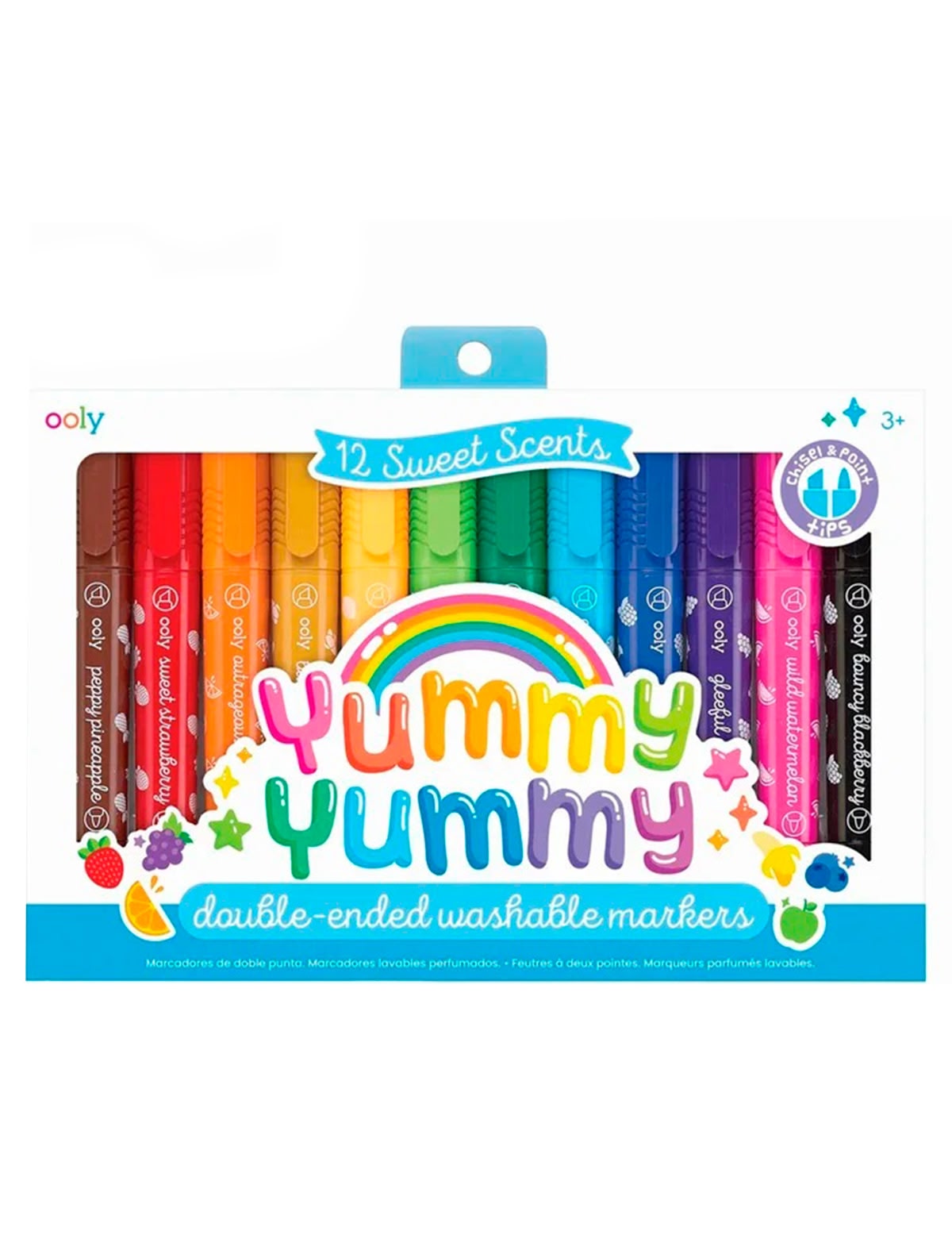 Набор двусторонних цветных ароматических фломастеров, 12шт