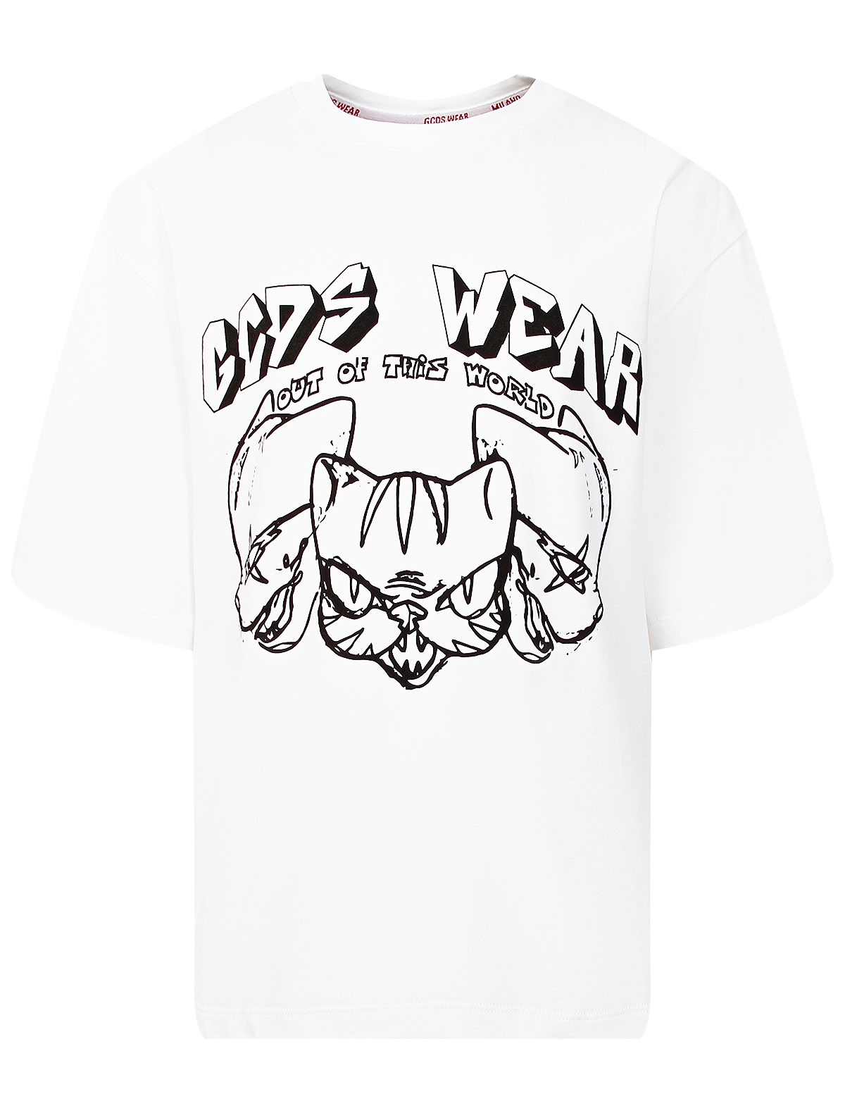 Футболка с принтом кошки