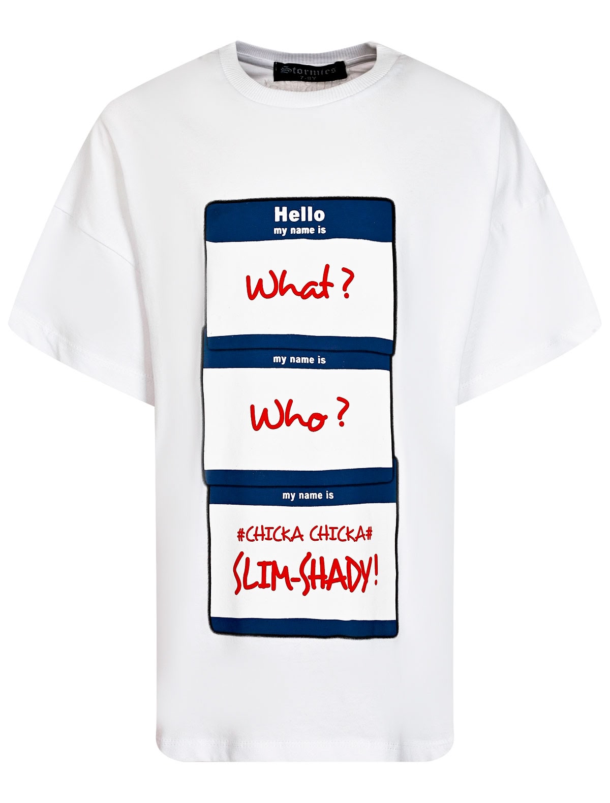 Белая футболка My name is