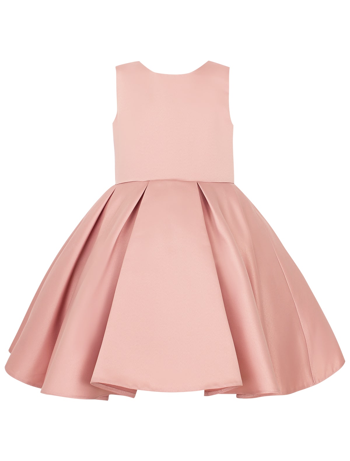 Пудровое платье без рукавов