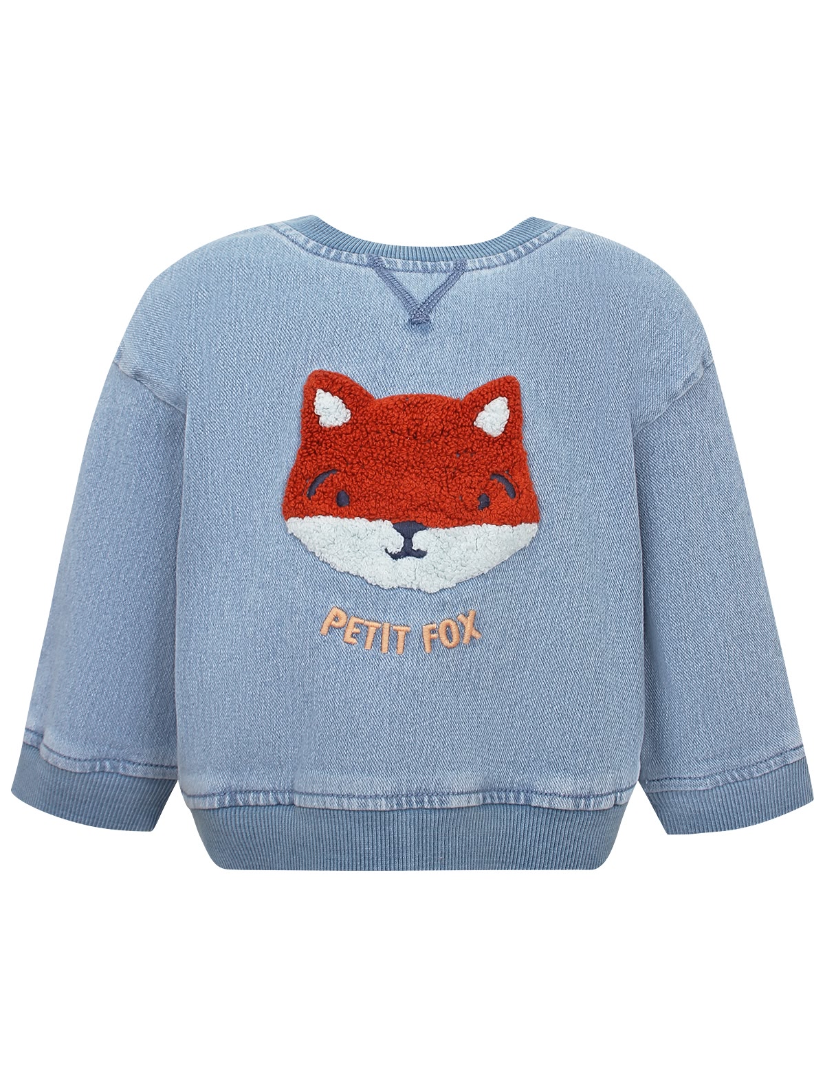 Голубой свитшот с лисичкой