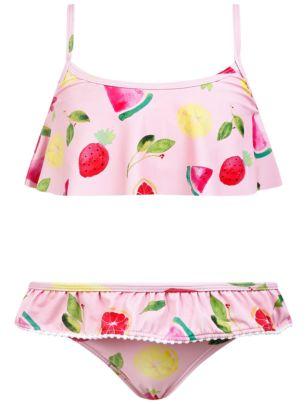 Раздельный купальник с фруктами