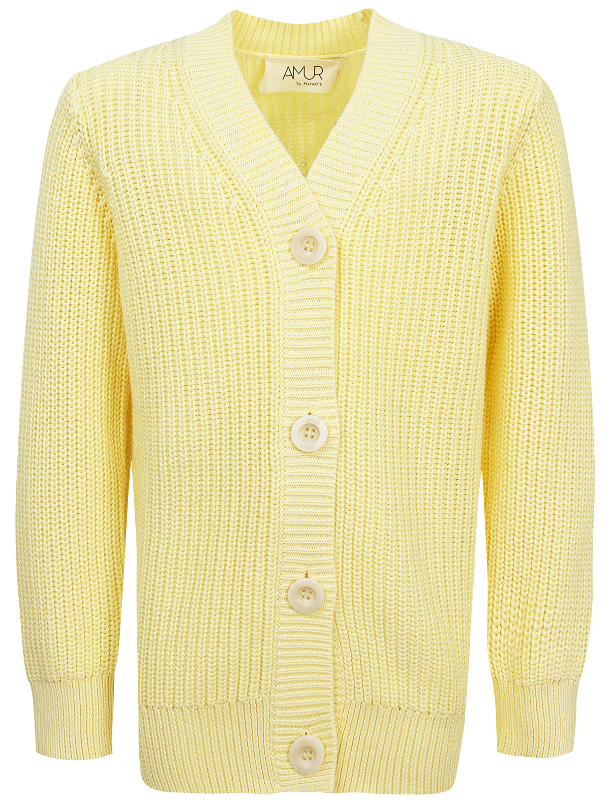 Жёлтый кардиган из органического хлопка