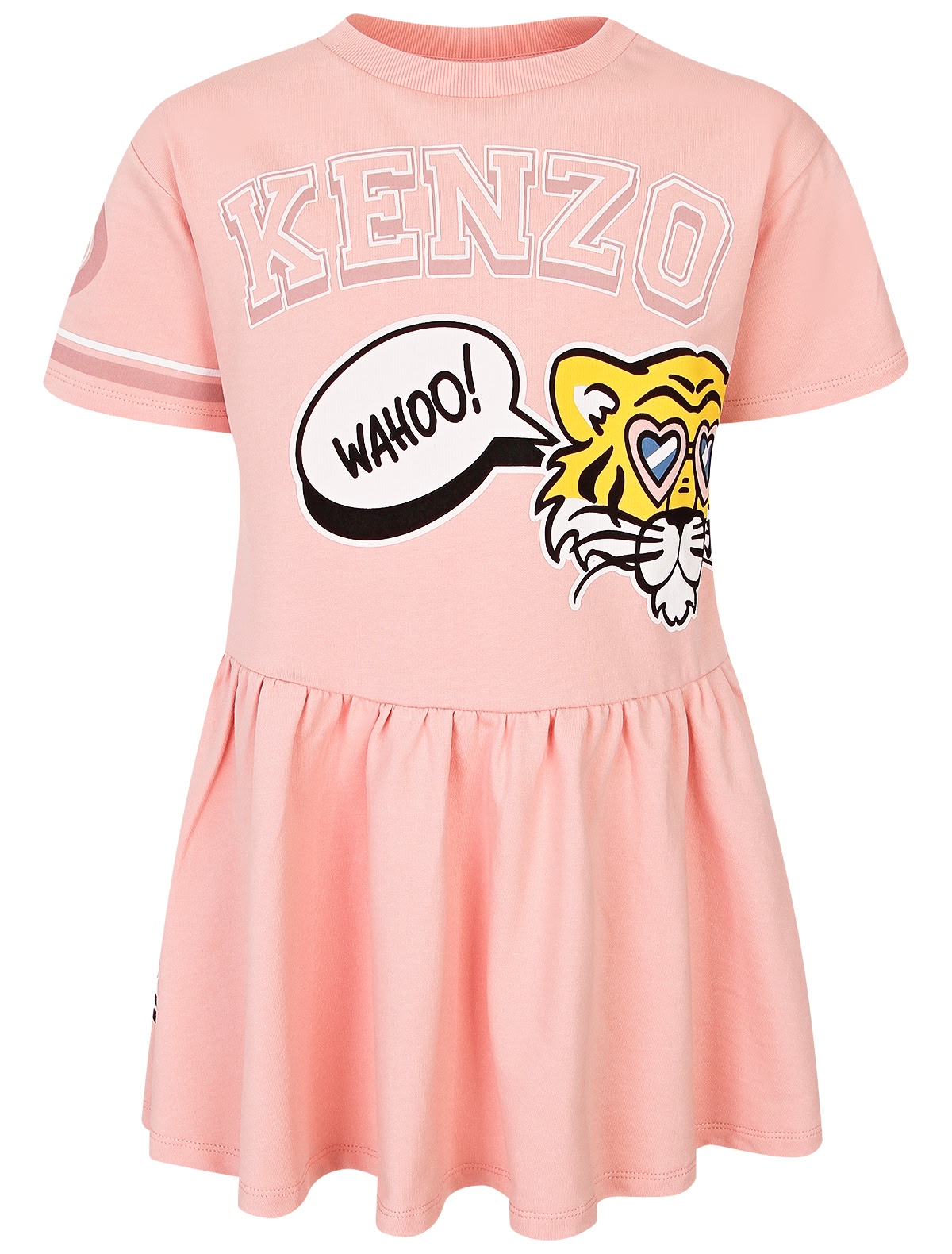 Платье с фирменным принтом и логотипом