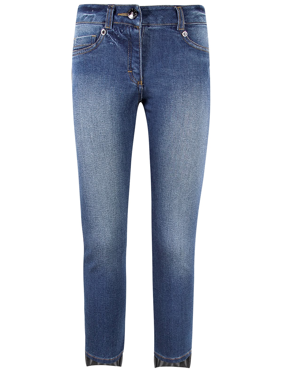 Джинсы из комбинированных материалов