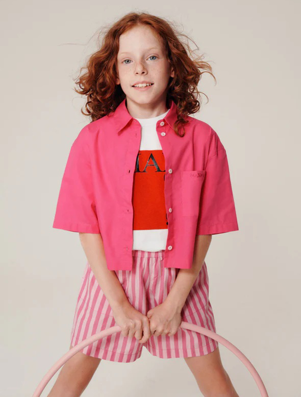 Блуза MAX&CO 2670848, цвет розовый, размер 7 1034509412490 - фото 2