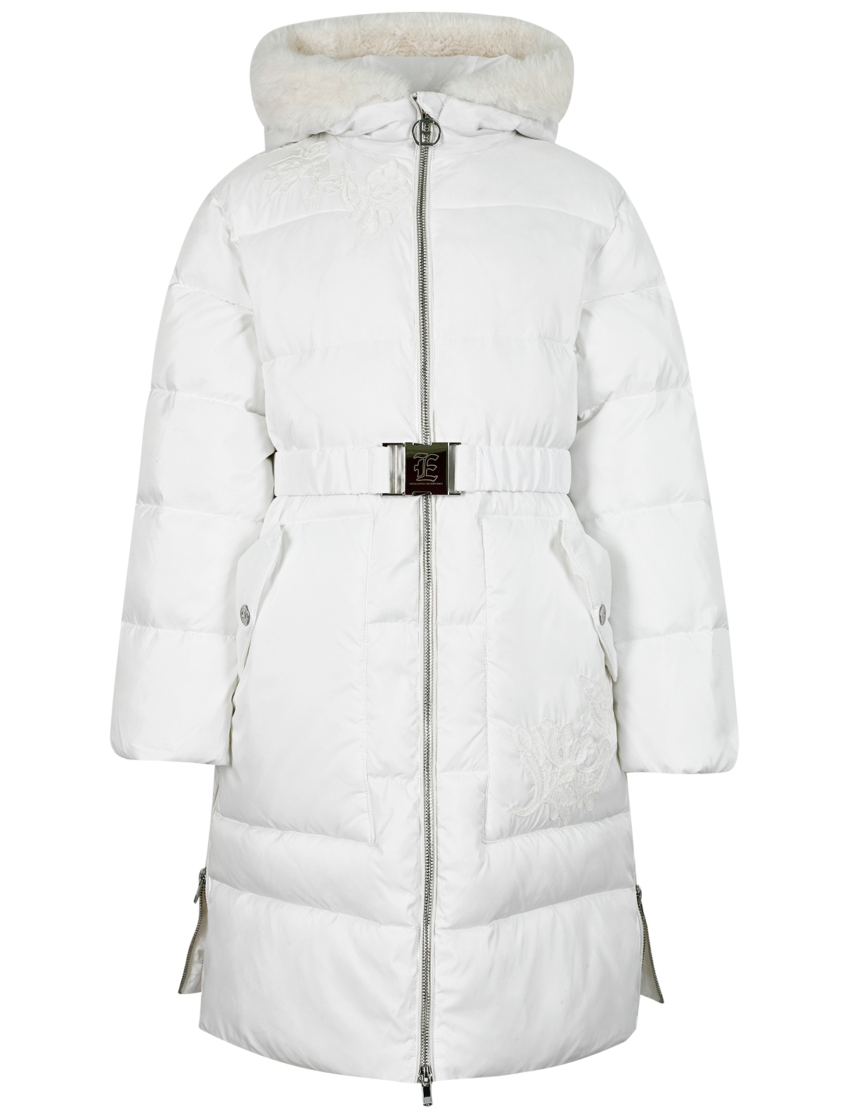 Пальто Ermanno Scervino 2594693, цвет белый, размер 9 1124509381275 - фото 1