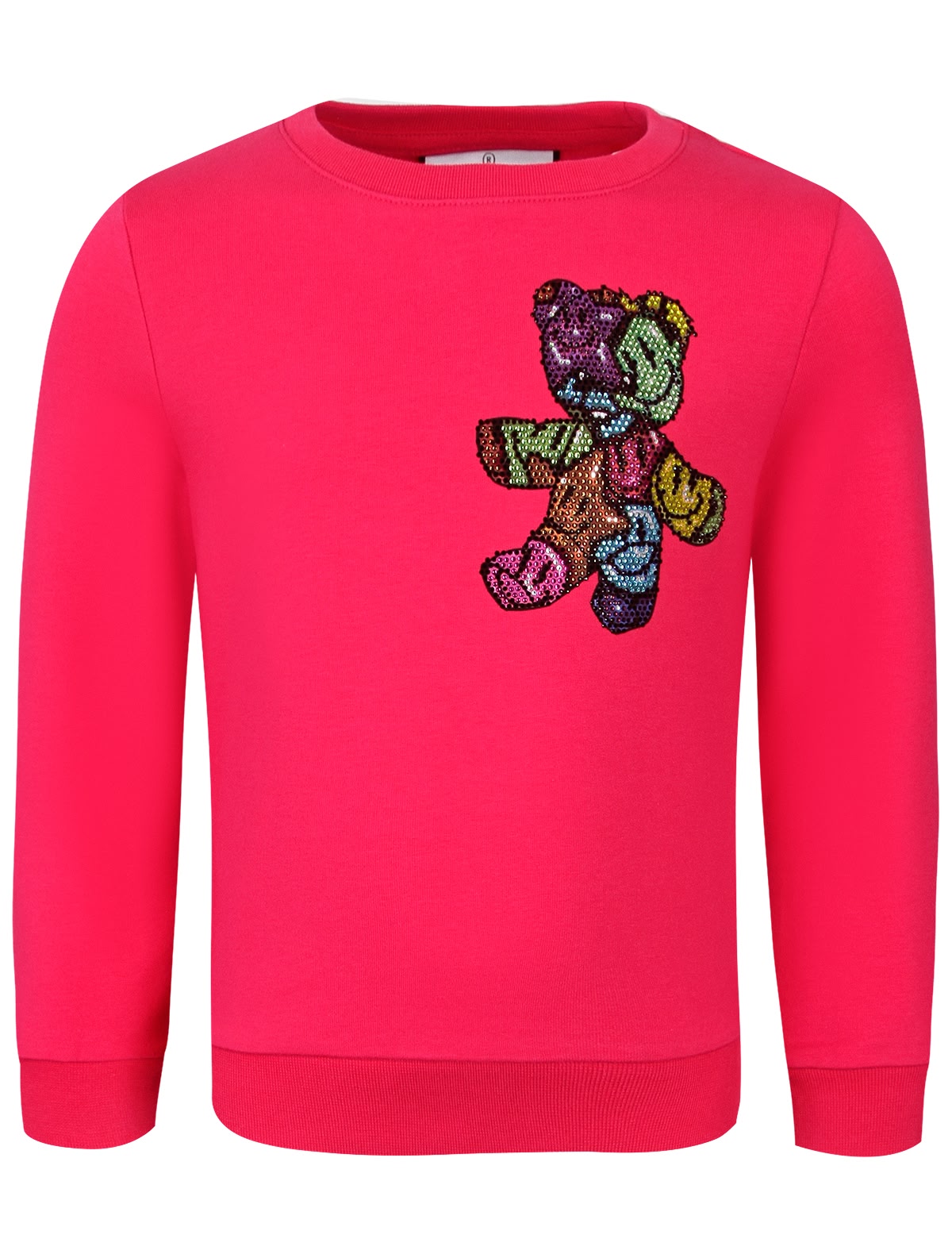 Розовый свитшот с аппликацией