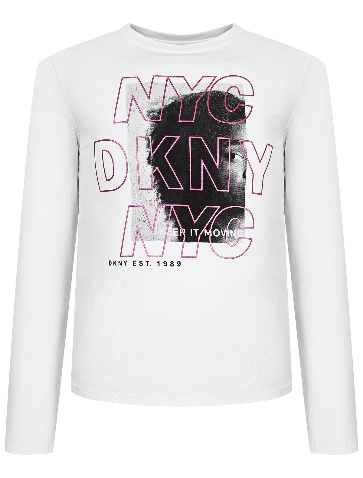 Лонгслив DKNY белого цвета