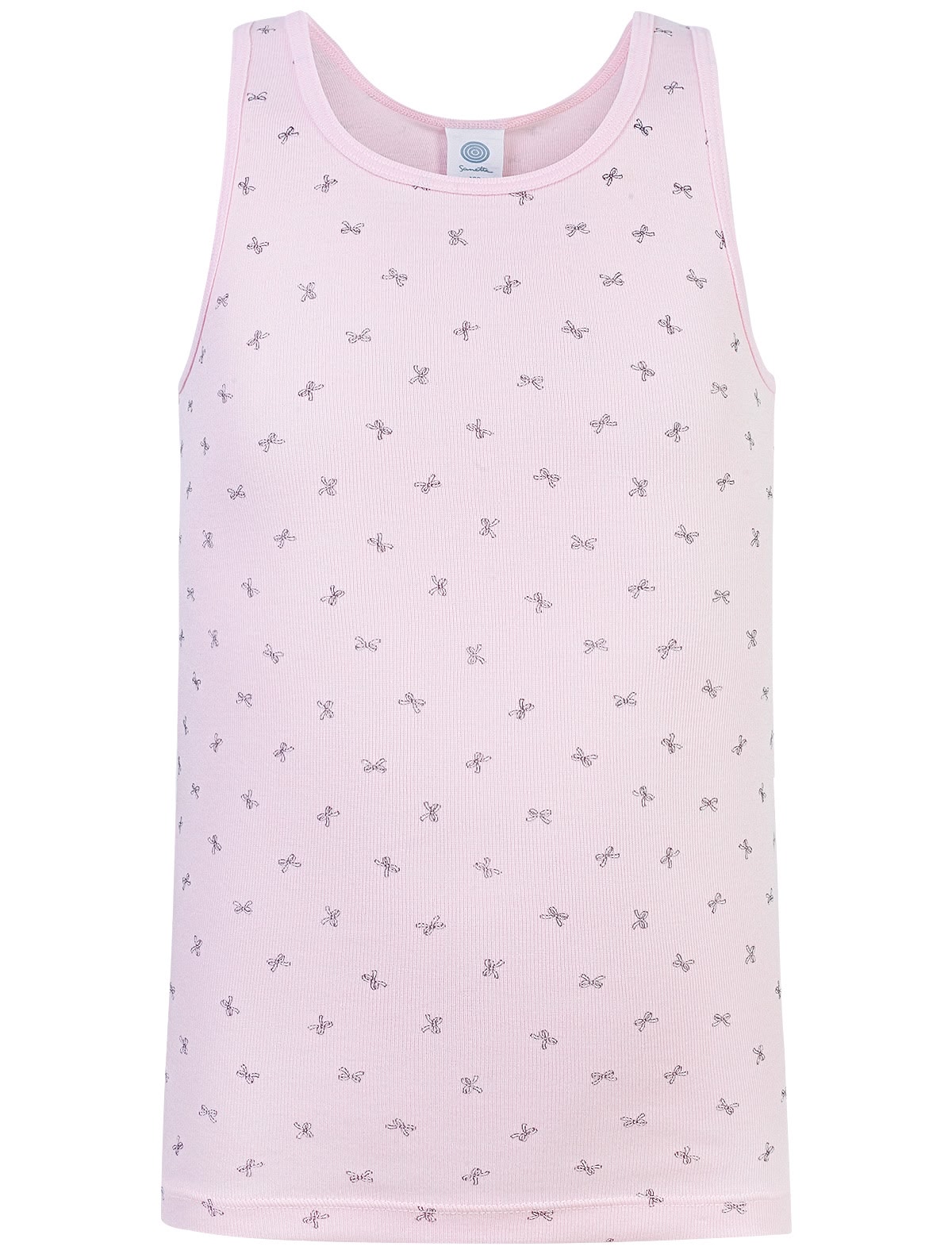 Майка бельевая с принтом бантики