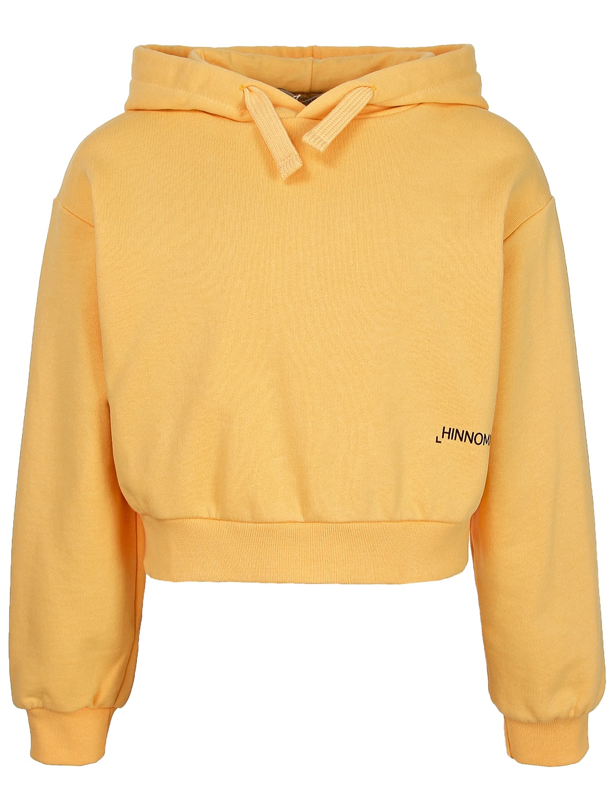 Оранжевое укороченное худи