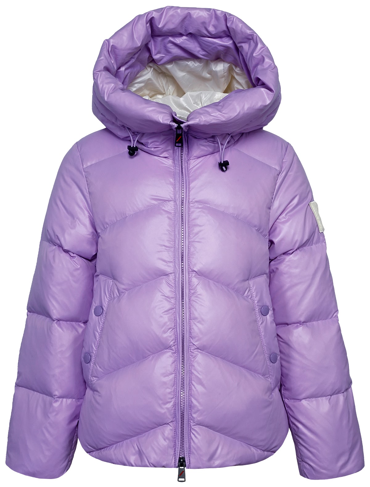 Сиреневый пуховик