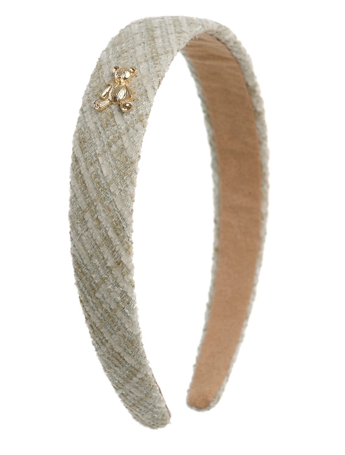 Твидовый ободок Золотой мишка