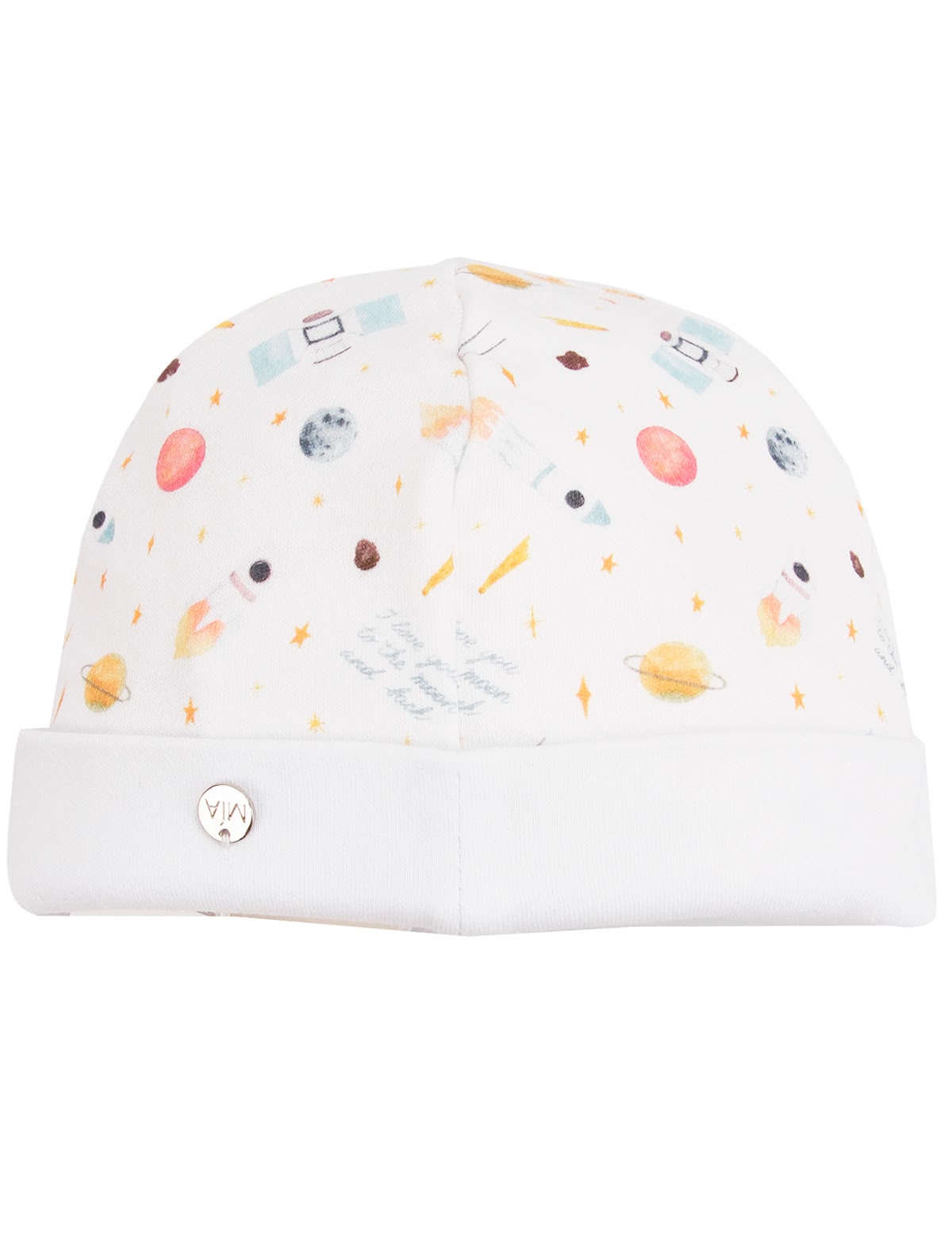 Шапка с принтом космос