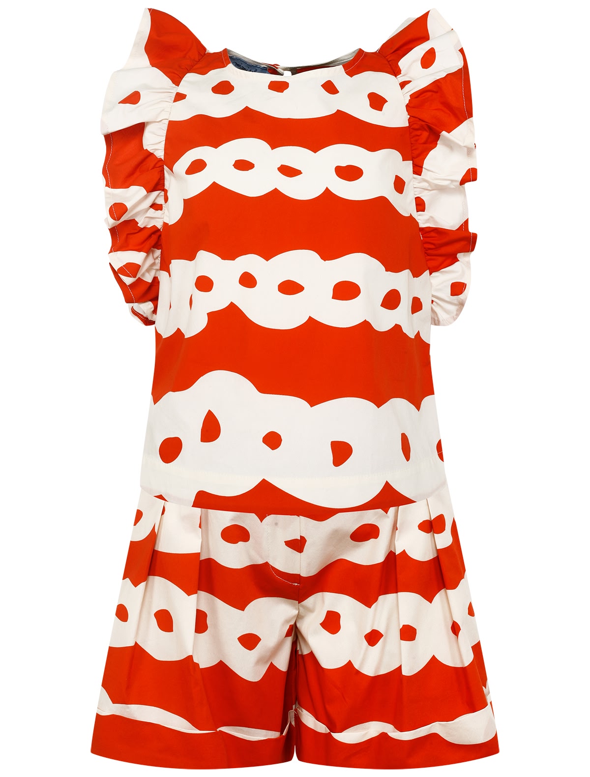 Комплект из блузы и шорт