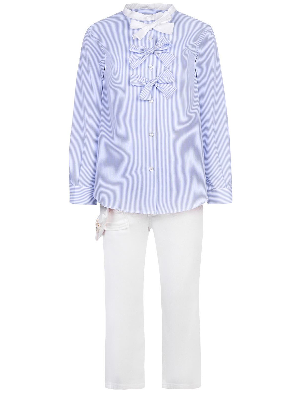 Комплект из блузы и джинсов