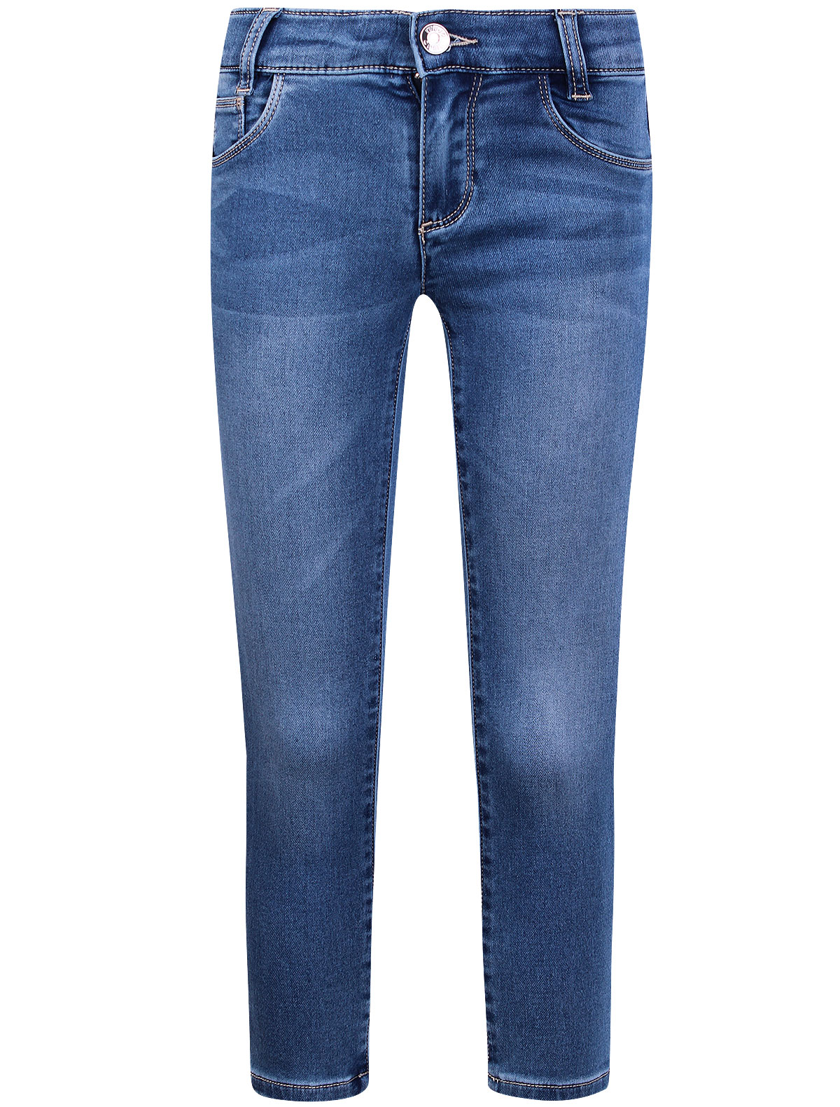 Синие джинсы зауженные