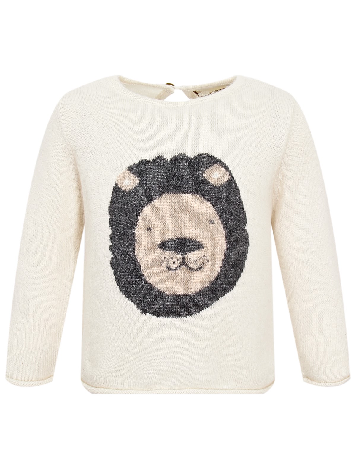 Кремовый джемпер с аппликацией