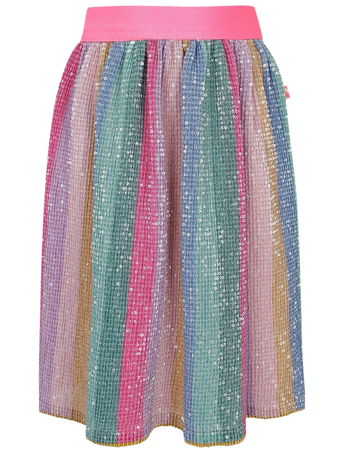 Разноцветная юбка с пайетками