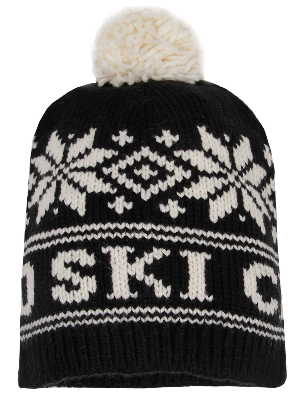 Шапка со снежинками