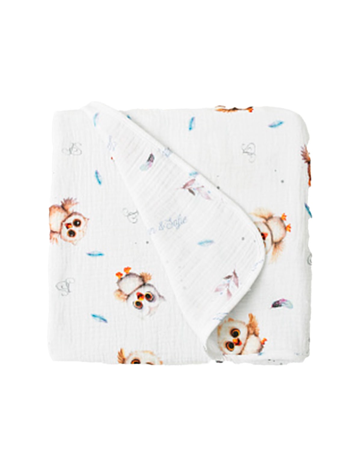 Плед с совой120х120 см