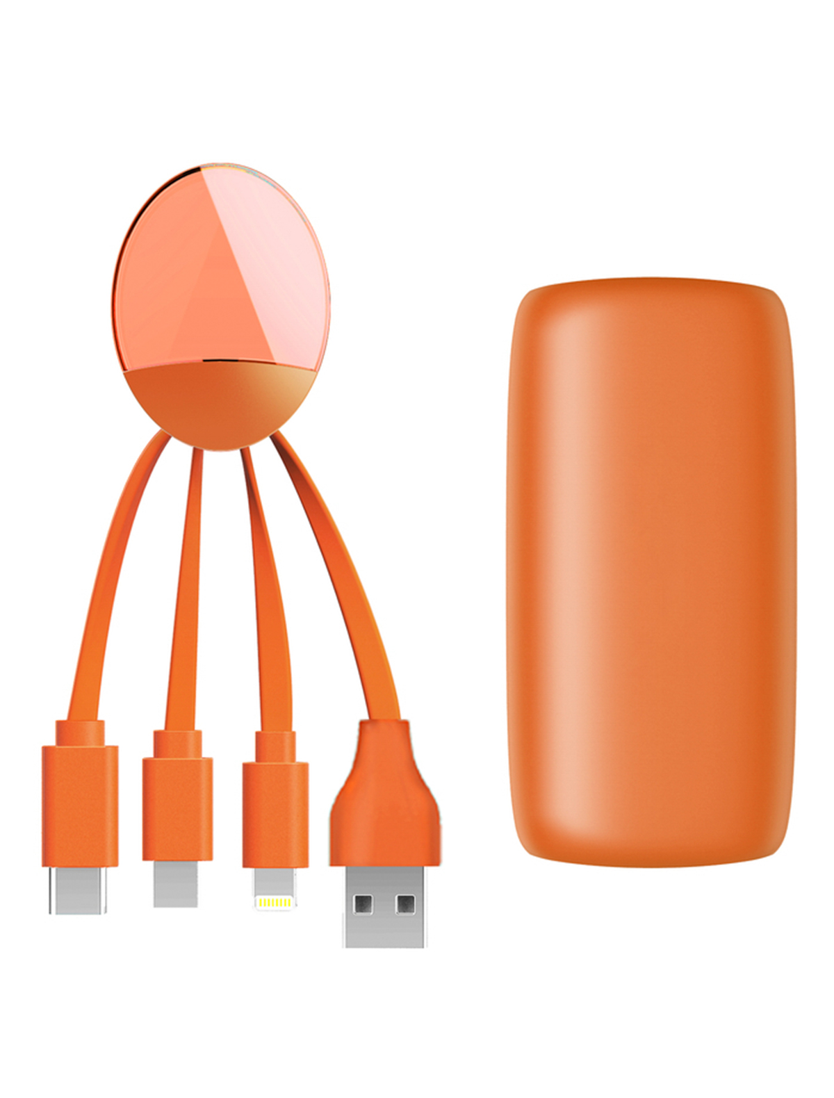 Кабель USB для зарядки Xoopar 2133426, цвет оранжевый 5362428980032 - фото 1