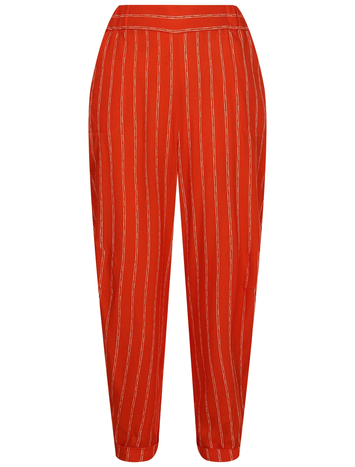 Брюки в полоску из вискозы