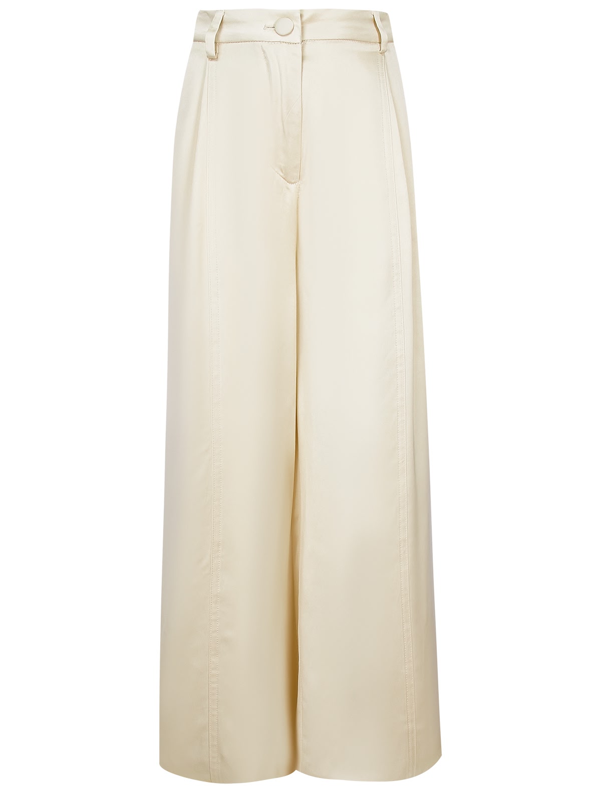 Брюки палаццо оттенка шампань