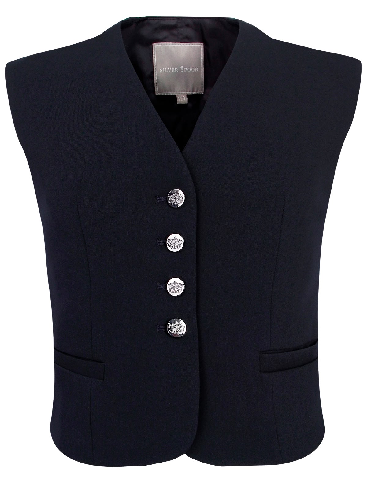 Классический жилет синего цвета