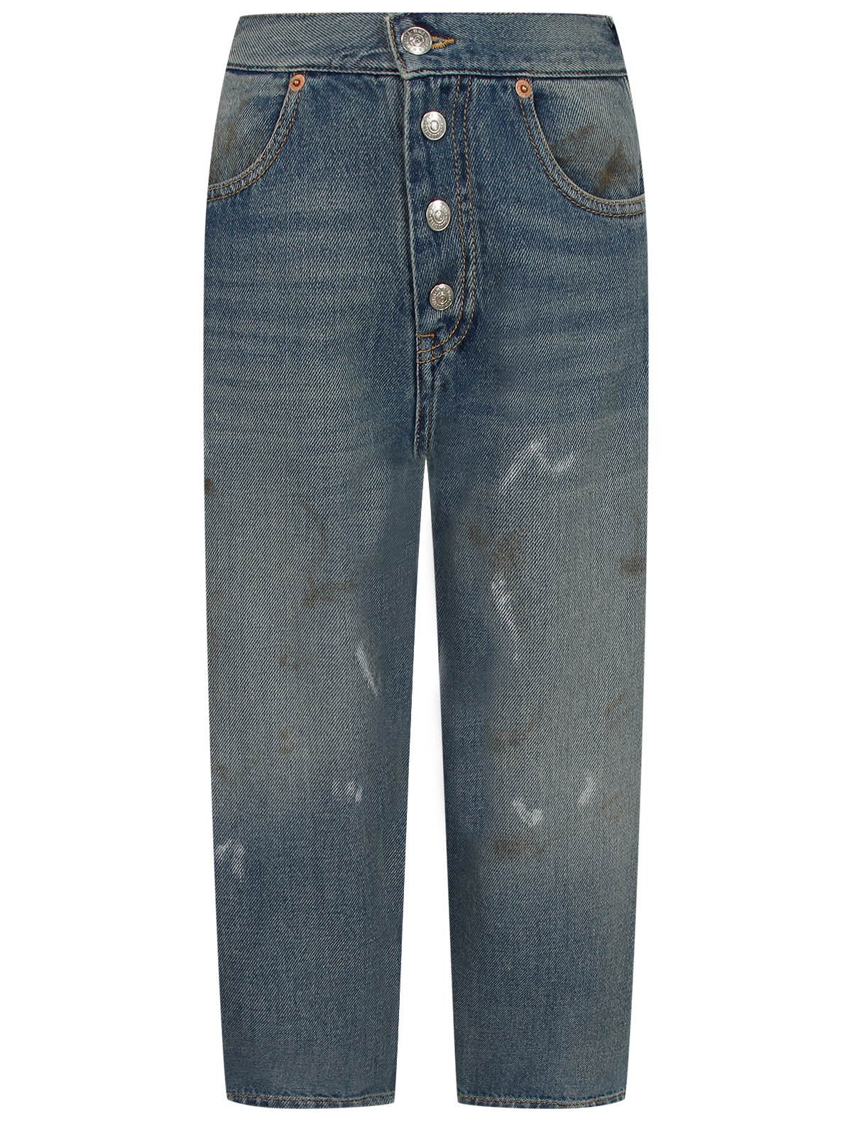 Джинсы MM6 Maison Margiela синего цвета