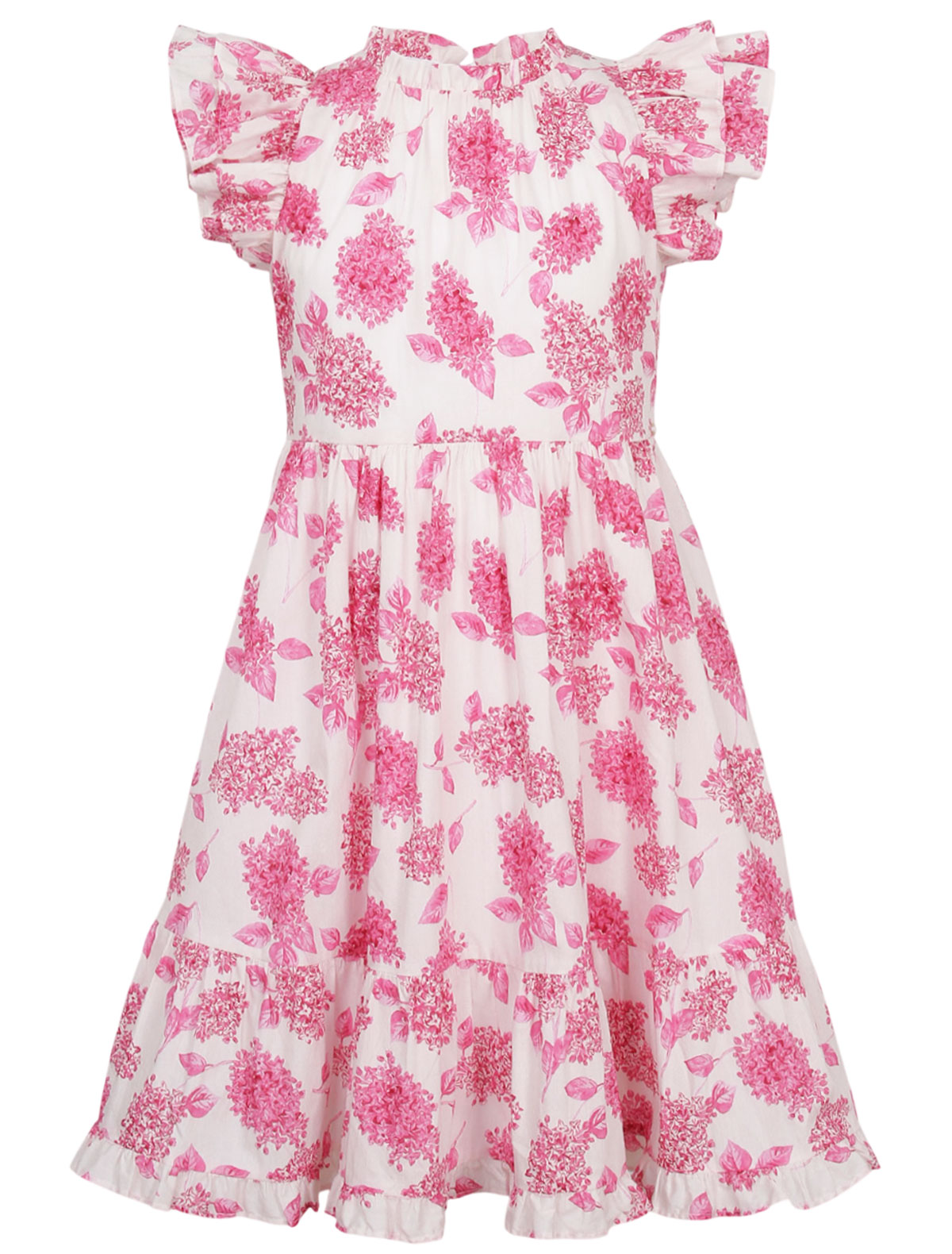 Платье с рукавами-оборками