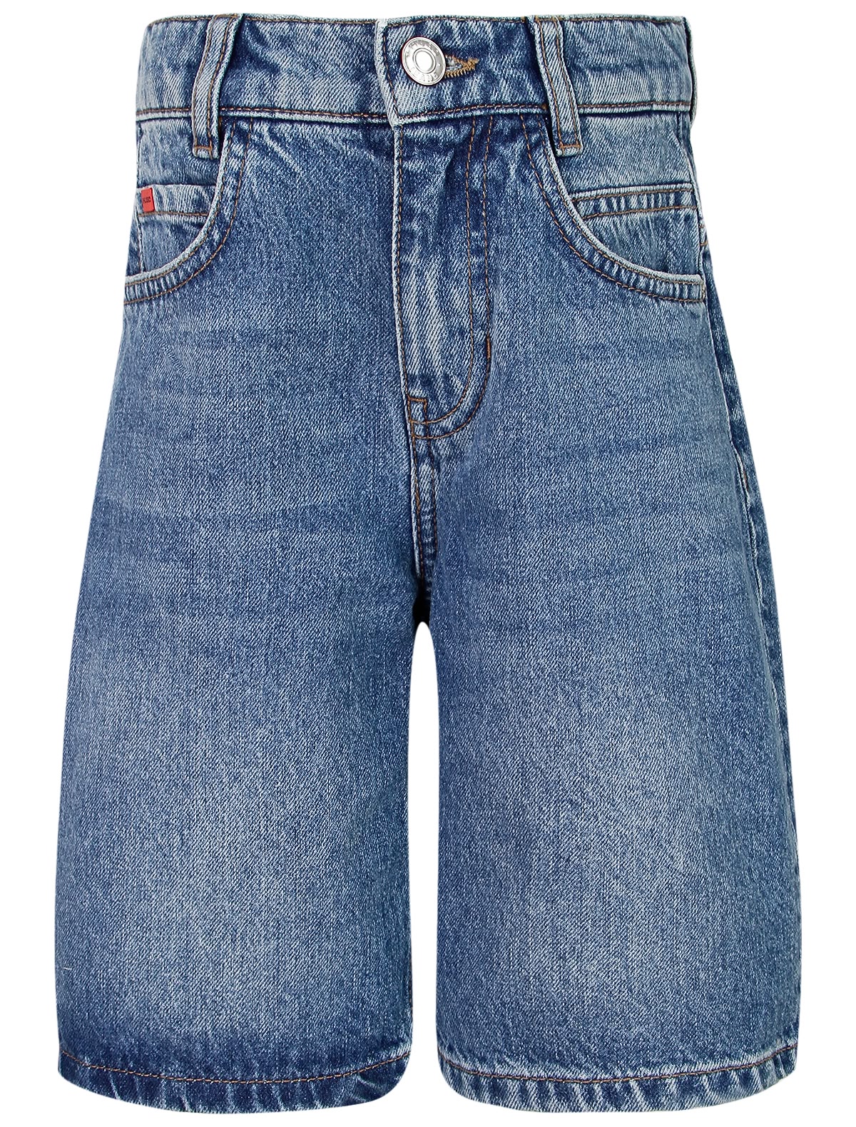 Джинсовые шорты с эффектом выцветания