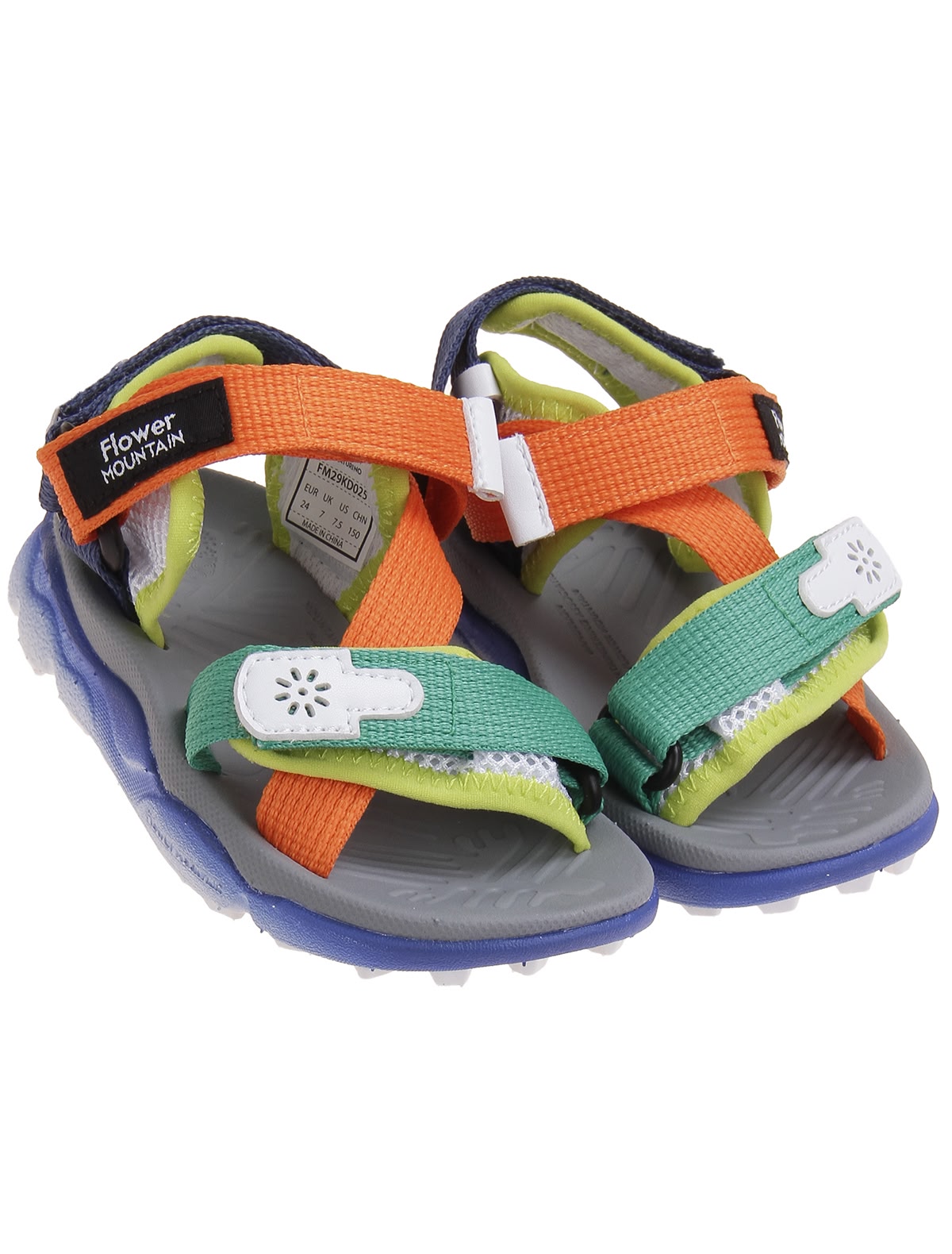 Разноцветные сандалии