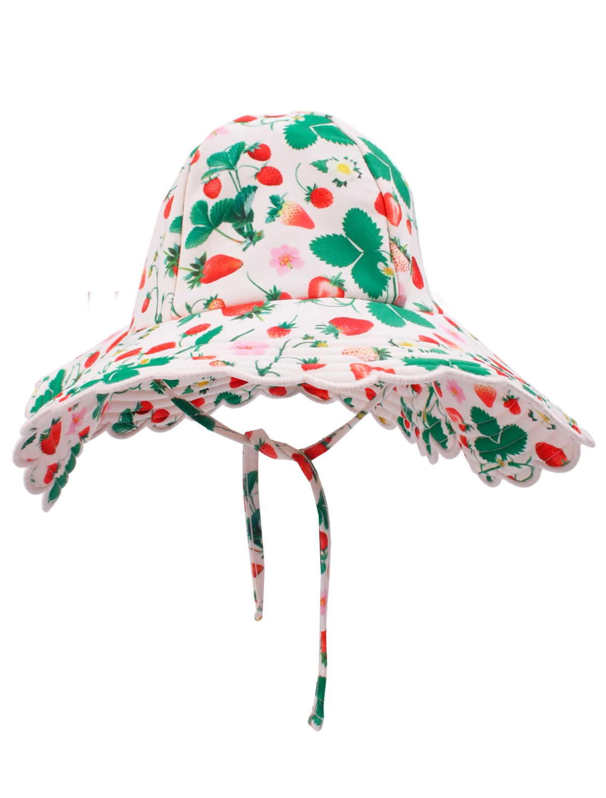 Панама с ягодным принтом