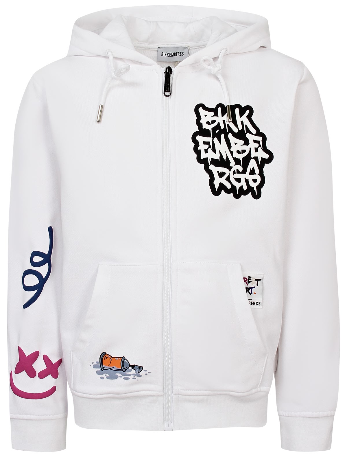 Белая толстовка с капюшоном