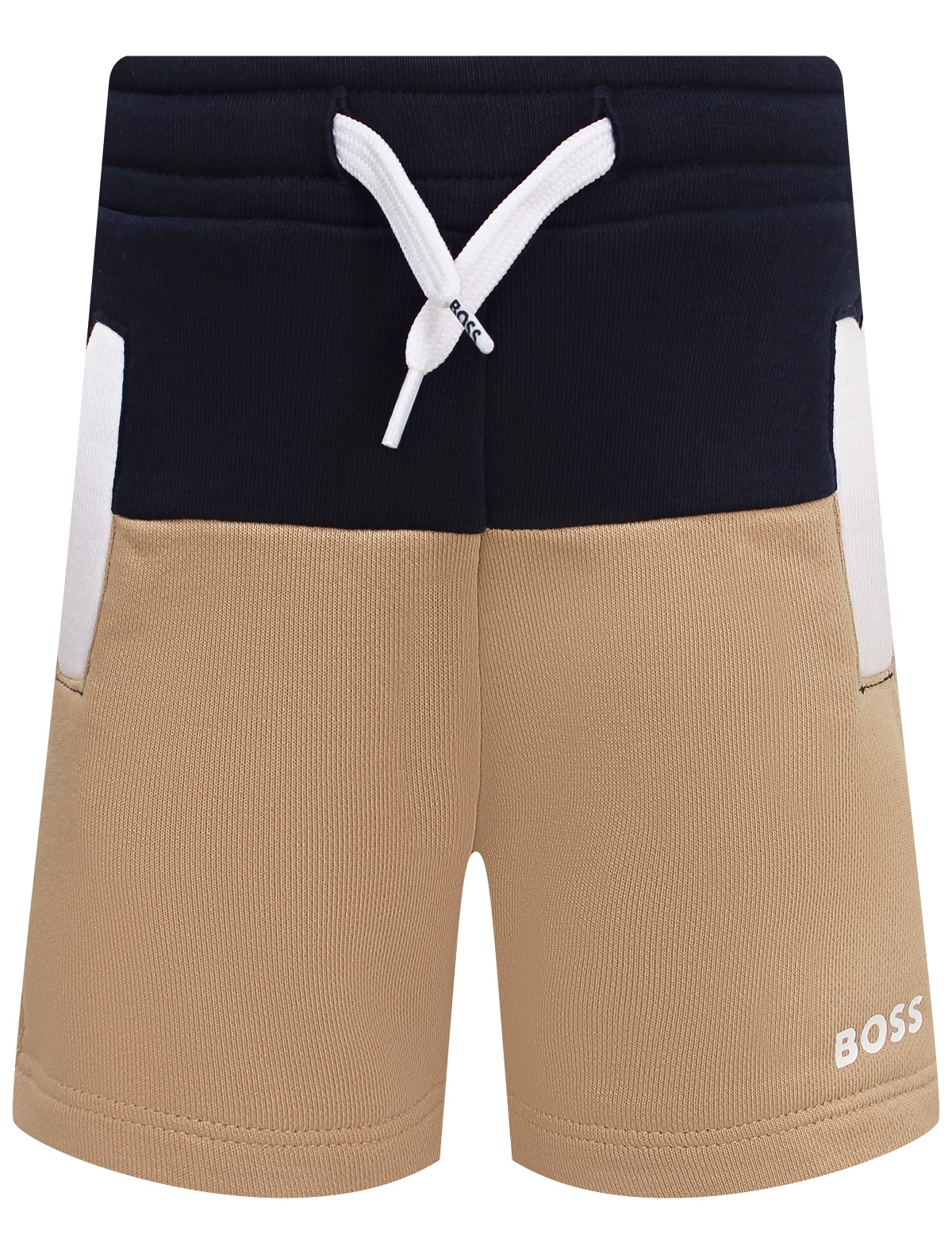 Шорты в стиле колорблок