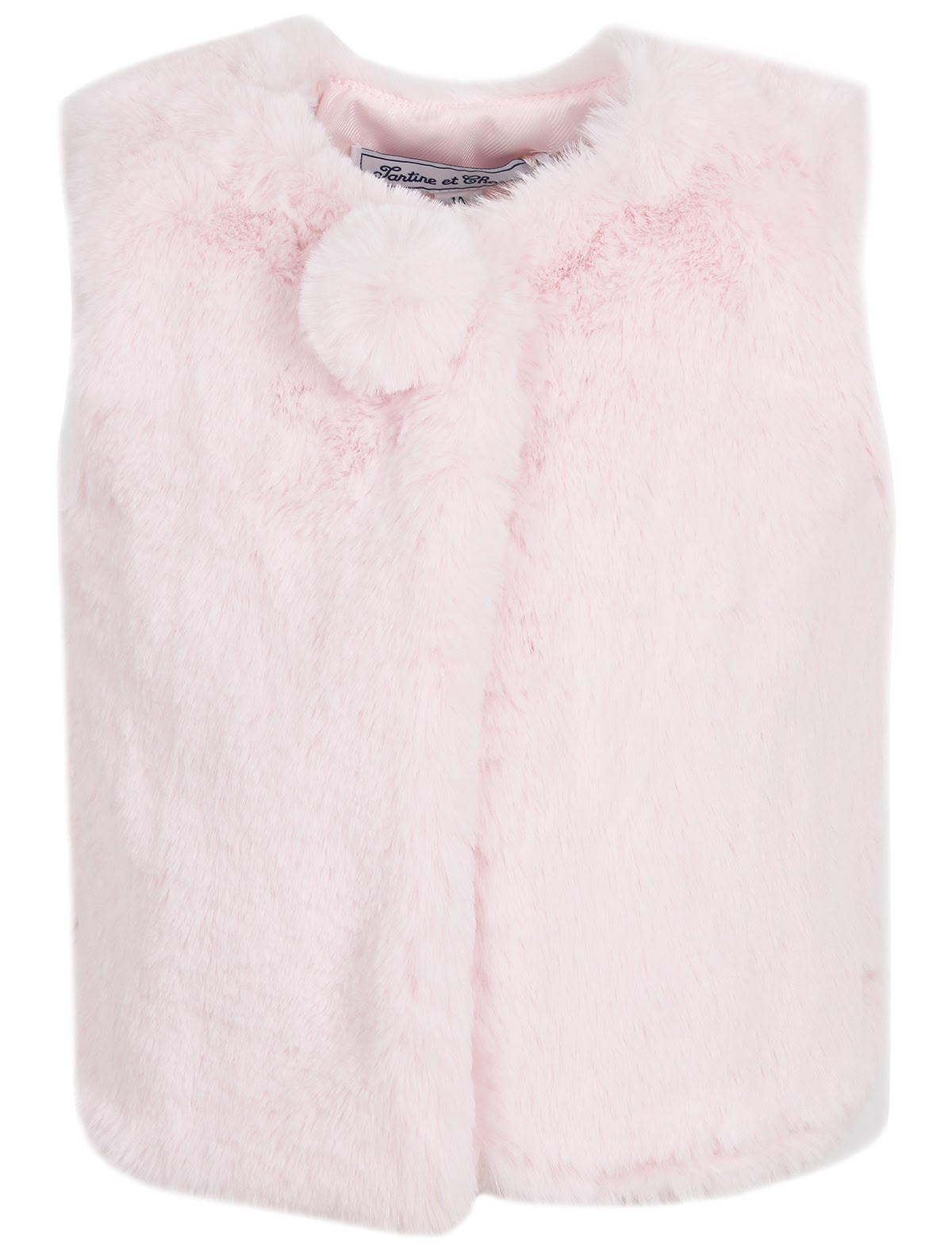 Пушистый утепленный жилет