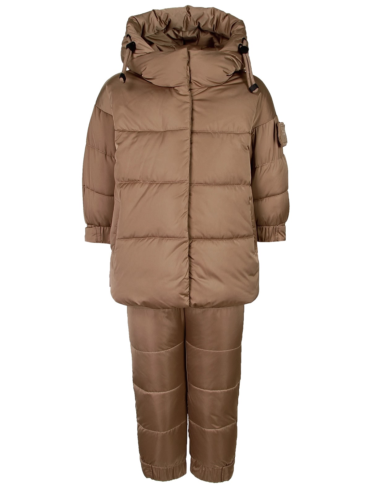 Комплект утепленный кофейного цвета