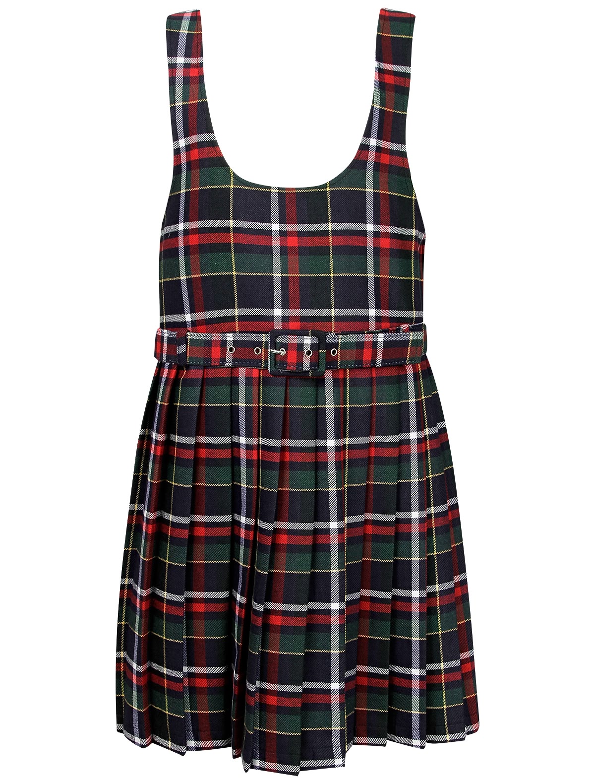 Сарафан в клетку тартан