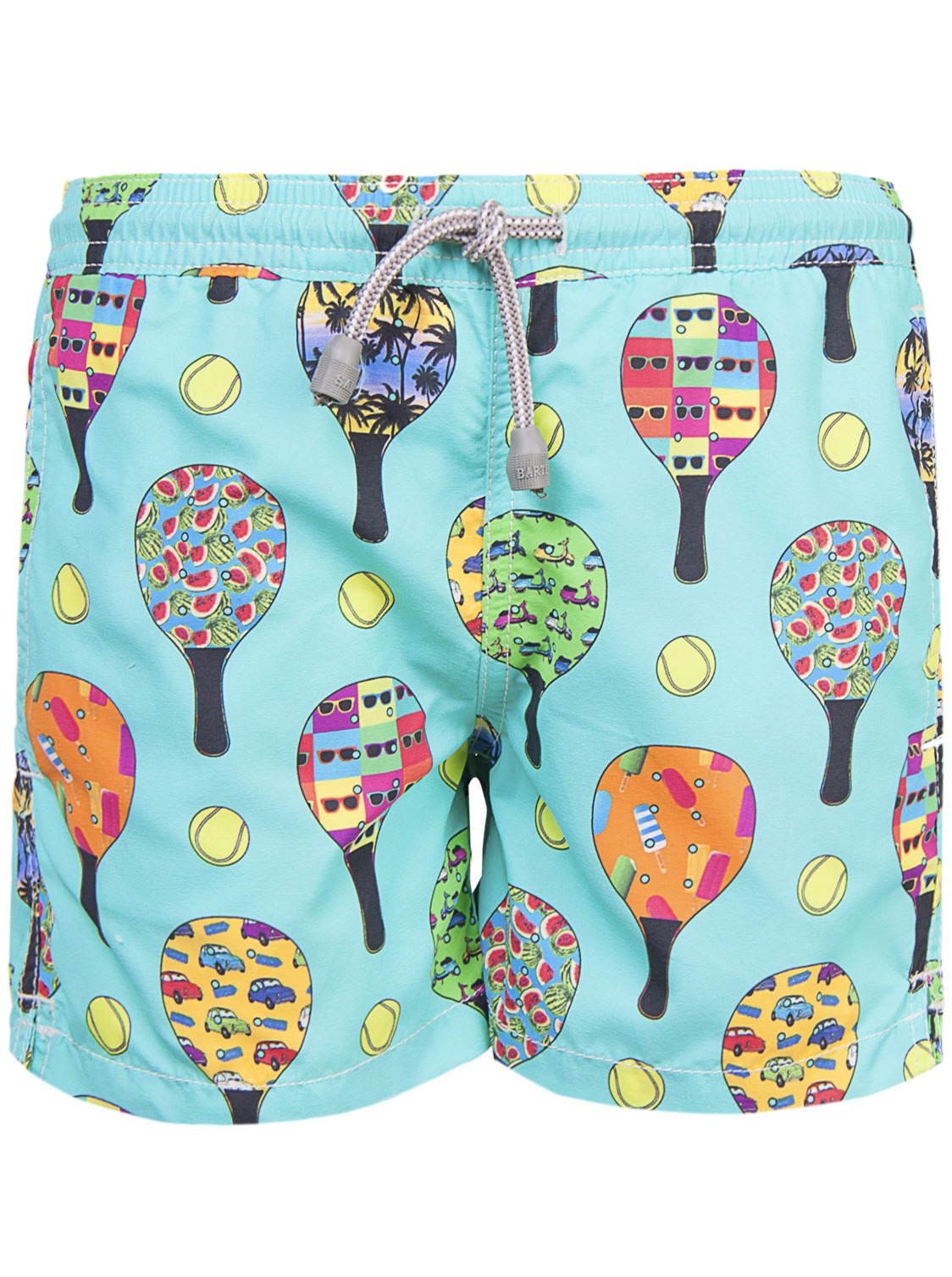 Пляжные шорты с принтом теннис